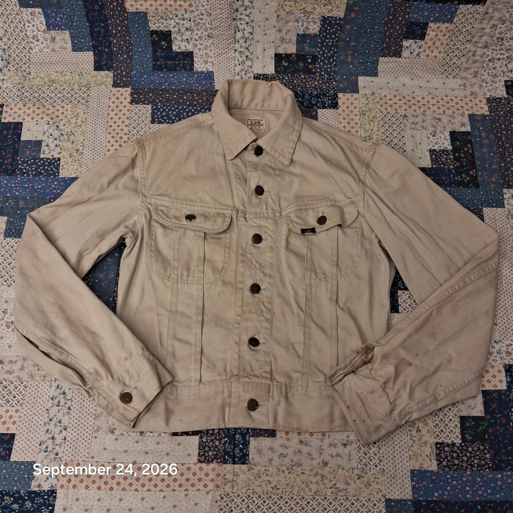 True Vintage 1960s Lee Westerner 100-J Trucker Jacket Mens 36R Union Made In USA